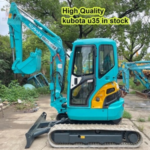 รถขุดมือสอง Kubota U35 ขนาด 3.5 ตัน รถขุดตีนตะขาบขนาดเล็ก ระบบไฮดรอลิก สำหรับงานก่อสร้าง สภาพดี มีสินค้าในสต็อก - Product Image 1