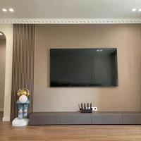 Panel de Pared WPC de 1.22M*2.4/2.8M, Tablero de Carbón de Bambú Cristal de Carbono, Impermeable, Insonorizante, Ignífugo, Función de Absorción Acústica