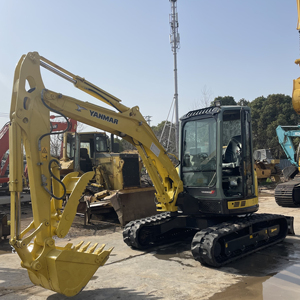 Matériel de construction de mini pelle hydraulique sur chenilles Yanmar ViO55 d'occasion à bas prix en bon état - Product Image 1