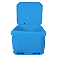 Glacière isotherme à double paroi en PE rotomoulé Nelgreen NL-660 de 660 L, robuste, avec trou de drainage pour le transport de poissons et de fruits de mer