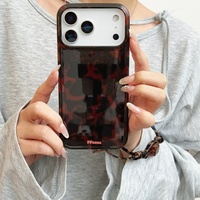 Coque de téléphone marron imprimé léopard pour iPhone 18 Pro Max 17 16 Pro Max 15 14 13 Pro, style INS, fine, antichoc, protection pour femme