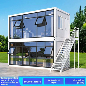 Casa Contenedor de Bajo Costo, Casa Prefabricada de Instalación Rápida con Estructura de Acero para Alojamiento en Campamentos, Alojamiento para Trabajadores y Uso en Oficinas de Obra - Product Image 1