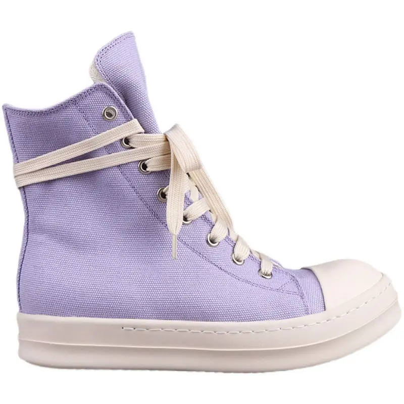 2023 Purple Causal Sneakers Women Boots Men Canvas Sneaker Streetwear Men's High Street Shoes