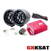 Lecteur MP3 pour moto, autoradio pour véhicule électrique, ensemble de haut-parleurs flash, étanche, antivol, alarme de sécurité