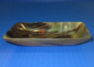 Bandeja de cuerno de búfalo de la mejor calidad para tamaño personalizado y precio barato con 4 piezas diferentes para producto de Venta caliente - Product Image 4