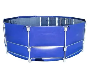 Akvaryum canlı taşıma tankları aquaponics taşma ve karter pvc 200 balık yetiştiriciliği tankı ile tuzlu su galon