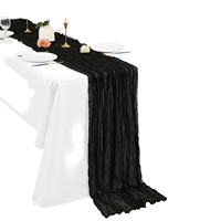 Chemin de table long et transparent pour mariage, Halloween, fête, baby shower, anniversaire, décoration de table
