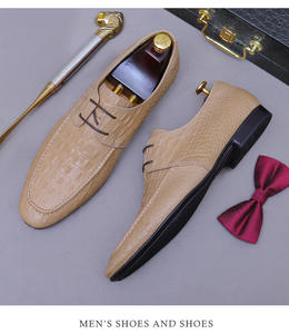 รองเท้าหนังอ็อกซ์ฟอร์ดแบบลำลองสุดหรูสไตล์อังกฤษสำหรับผู้ชาย ผลิตด้วยมือ ระบายอากาศได้ดี กันลื่น พร้อมเชือกผูก - Product Image 4