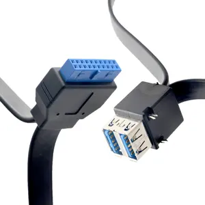 Carte mère IDC 20 broches à double USB câble plat flexible boîtier PC pour Lenovo X1 étui d'ordinateur