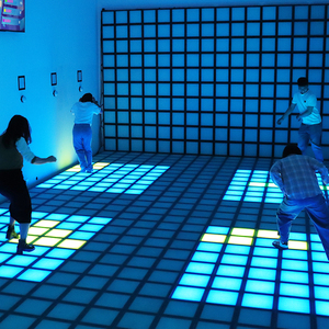 Trong nhà kích hoạt gạch lát sàn phòng chơi game Mega Relay pixel lưới 30x30cm tương tác LED ánh sáng hoạt động cảnh sàn - Product Image 3