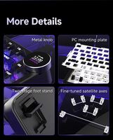 Clavier mécanique AJAZZ AK820 V2 PRO 75% avec écran TFT intelligent, double mode 8000Hz, Gasket, Hot-Swap, RGB, 81 touches pour le gaming