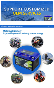 เครื่องจั๊มสตาร์ทรถจักรยานยนต์กำลังสูงแบตเตอรี่ลิเธียม20AH 9AH 12V แบบพกพา10AH - Product Image 4