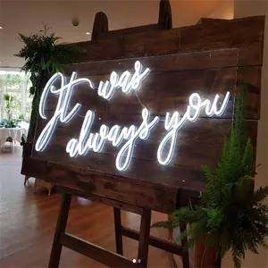 Giao Hàng Nhanh 3-5 Ngày Led Neon Wedding Sign Nó Luôn Luôn Là Bạn Led Sign