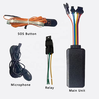 Mini traceur GPS HST G28S avec fonction SOS, suivi en temps réel 2G/4G LTE/GSM/GPRS pour usage automobile, compatible avec les PC de tableau de bord
