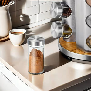 Support de rangement rotatif à 360 degrés en acier inoxydable pour épices, étagère à condiments, ensemble de pots à assaisonnements, fournitures de cuisine, vente en gros - Product Image 6