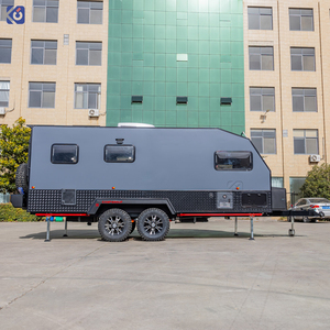 CAMPTRL Remorque de <span class=keywords><strong>camping</strong></span> économique en fibre de verre et aluminium, mobilier de luxe, <span class=keywords><strong>pour</strong></span> l'extérieur, tout-terrain, caravane de voyage - Product Image 5