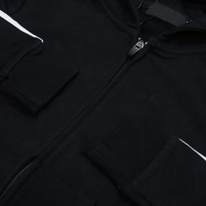 Sudadera con Capucha y Cierre de Cremallera para Hombre, Diseño Ajustado, Color Negro, Unisex, de Fabricante de Ropa - Product Image 5