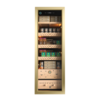 Humidor électronique compact pour cigares avec réglage de la température et de l'humidité pour le stockage domestique des cigares