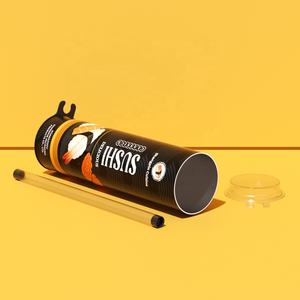 Tube en papier cylindrique pour sushi, emballage de sushi, imprimé sur mesure, écologique, de qualité alimentaire, Suka - Product Image 4