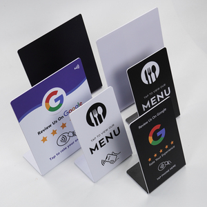 Tarjeta NFC con Código QR para Reseñas de <span class=keywords><strong>Google</strong></span>, Reutilizable, de PVC, con Soporte NFC para Mostrar el Código QR para Reseñas de <span class=keywords><strong>Google</strong></span>, Menú de Restaurante - Product Image 3