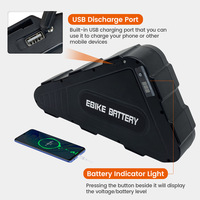 Batterie au lithium triangulaire 48V 52V 20Ah pour moteur de vélo électrique 1500W - Compatible avec les vélos électriques haute puissance 1000W-2000W
