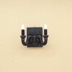 Luminária de Parede Miniatura de Anjo Artesanal em Plástico, Decoração para Casa de Bonecas, Escala 1:12, Ornamento de Cenário com Luz, Modelo para Casa, Brinde Promocional - Product Image 5