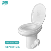 JDA Wholesale RV Portable Toilet with Gravity Flush for Motorhome Caravan Campers and Trailers
