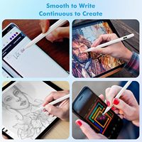 Stylet pour iPad 2026-2018 avec affichage LED de la puissance, compatible iPad A16 11e/10e/9e/8e/7e/6e génération, Air 11/13, Pro 11/13, Pro 12.9" et Mini