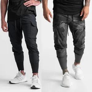 Custom Mannen Cargo Broek Met Steekzakken Grey Khaki Zwarte Broek Mannen Fitness Broek Cargo Broek Mannen Broek