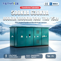 Transformateurs industriels monophasés/triphasés 200 kVA-630 kVA 13,8 kV 480 V certifiés CE 50/60 Hz, montés sur socle, protection IP54, style européen