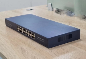 Commutateur réseau Gigabit 24 ports à vente chaude en usine avec QoS VLAN, boîtier en fer, 24 ports RJ45, pour centre de données, commutateur Ethernet - Product Image 2