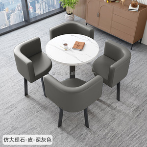 Bộ bàn ghế; Quán cà phê <span class=keywords><strong>4</strong></span> người; bàn tròn nhỏ cho trà sữa - Product Image 6