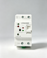 Commutateur de transfert automatique monophasé double alimentation CNXE 4P ATS 80A 230V à montage sur rail DIN Manuel/Automatique pour système solaire connecté au réseau