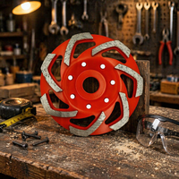Meule diamantée segmentée concave de haute qualité à liaison métallique pour le profilage des bords du granit, du marbre et de la pierre