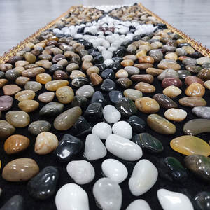 Alfombrilla de Masaje de Pies con Piedras Naturales, Manta de Caminar de Piedra Yuhua, Masajeador de Pies para el Hogar con Placa de Presión para Dedos - Product Image 5