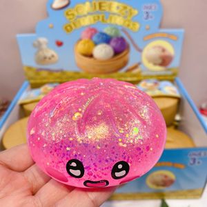 Offre Spéciale : Jouet Anti-Stress Squishy Pâton Souriant à Paillettes, à Remontée Lente, pour Tous les Âges, Moments de Détente - Product Image 2