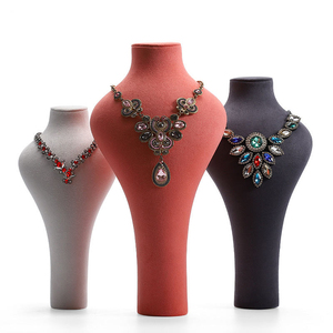Leather Necklace Display Mannequin with Customized Color and <b>Packaging</b> for Elegant Necklace Showcase - Product Image 1