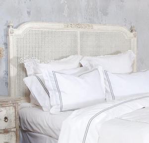 Camas King y Queen de Madera Maciza de Roble Estilo Vintage Francés, con Mimbre de Ratán, Color Personalizado, Gran Venta - Product Image 3