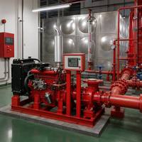 Système de pompe à incendie à moteur diesel NFPA 20 2000GPM, conforme aux normes UL FM 3CF, monté sur châssis pour bâtiment commercial
