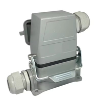 Connecteur robuste WZUMER HE-10, ensemble mâle-femelle 10 broches, IP65, 16A, 500V, pour système de contrôle d'automatisation industrielle