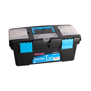 Caja de Herramientas Profesional FIXTEC, Resistente, de Plástico PP de 14 Pulgadas, Modelo FHTB0014 - Product Image 6
