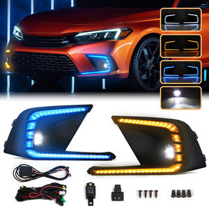 Luz Antiniebla LED con DRL para Automóvil, Luz <span class=keywords><strong>de</strong></span> Circulación Diurna LED para Honda Civic 2021 2022 2023 2024 2025, Accesorios para Automóvil - Product Image 1