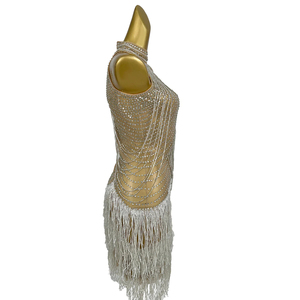 Moda fiesta de cumpleaños vestido de cristal mujer borla vestido de cóctel <span class=keywords><strong>Las</strong></span> <span class=keywords><strong>Vegas</strong></span> Show Live House puesta en escena traje de baile latino - Product Image 3