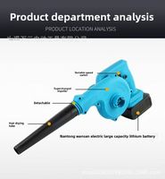 Souffleur de feuilles léger sans fil rechargeable à batterie, mini souffleur électrique, vente en gros d'usine