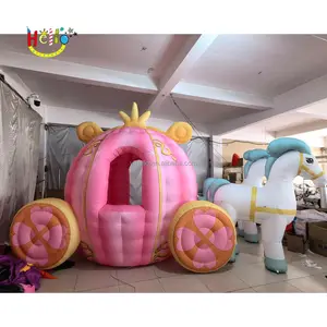 Outdoor Promotion Giant Inflatable Advertising Model Pink Inflatable Carriage