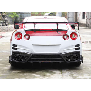 Aggiornamento Top Secret stile metà fibra di carbonio Car Body Kit paraurti posteriore per auto per <span class=keywords><strong>Nissan</strong></span> <span class=keywords><strong>GTR</strong></span> R35 2008-2019 - Product Image 4