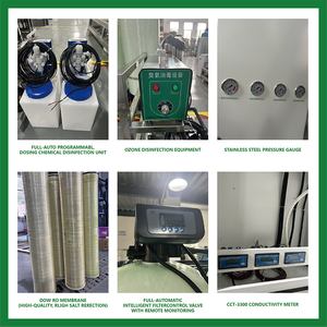 Machine de traitement de l'eau par osmose inverse à double étage Lida avec échangeur d'ions, <span class=keywords><strong>adoucisseur</strong></span>, pompe et réservoir sous pression <span class=keywords><strong>10L</strong></span>/heure 60 kW 220V 1 - Product Image 5