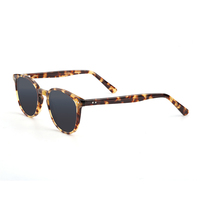 Lunettes de soleil à monture jaune vintage mode italienne Oem Lunettes de soleil vertes Mazzucchelli Lunettes de soleil en acétate de cellulose