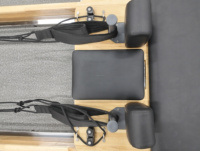 Reformer Pilates en bois de chêne standard, pliable, pour usage domestique et commercial