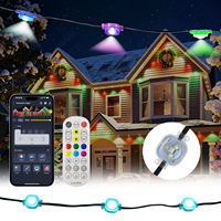 Vente flash - Éclairage LED permanent pour extérieur DC12v, étanche IP67, RGB RGBW, 3 LED, 30 mm, décoration de Noël, lumière LED point pixel